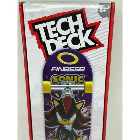 Tech Deck Shadow the Hedgehog Fingerboard – 10" Sonic Handboard Skateboard NIB - Picture 3 of 6